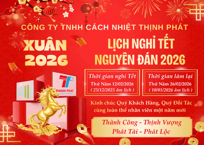Panel Thịnh Phát Thông Báo Lịch Nghỉ Tết Nguyên Đán 2026