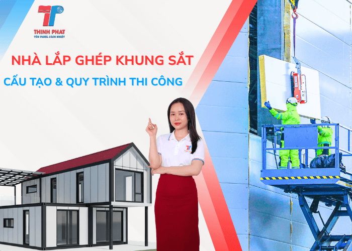 Nhà Lắp Ghép Khung Sắt Là Gì? Cấu Tạo & Quy Trình Thi Công 