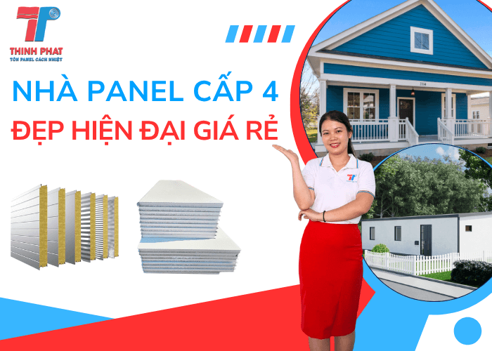 Nhà Panel Cấp 4 Đẹp Hiện Đại Giá Rẻ Lắp Ghép Nhanh