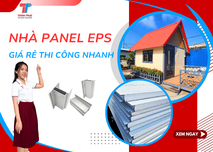 Nhà Panel EPS Cách Nhiệt Giá Rẻ Thi Công Lắp Ghép Nhanh