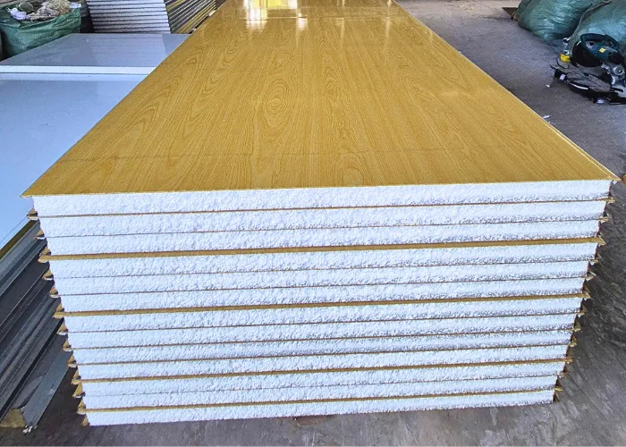 panel eps vân gỗ 50mm cho công trình