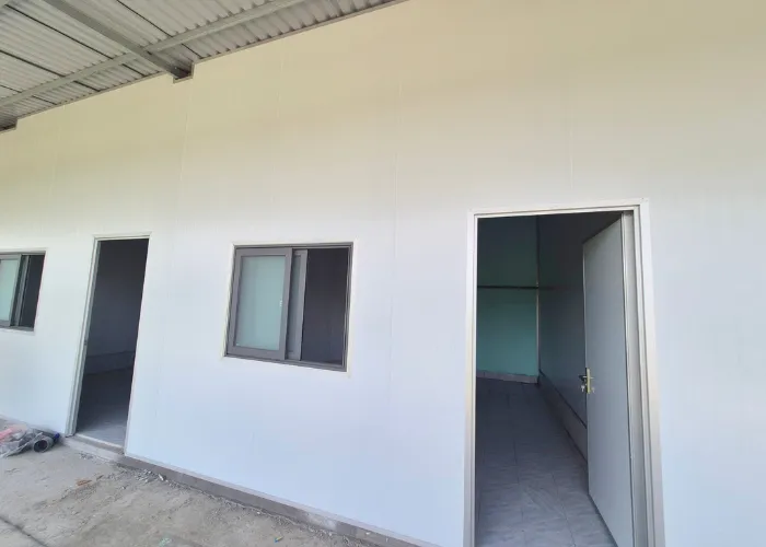 Hình ảnh thức tế của tấm panel xốp được áp đụng làm vách cho công trình nhà ở dân dụng