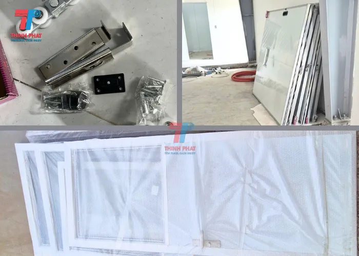 phụ kiện và cửa panel nhà xưởng