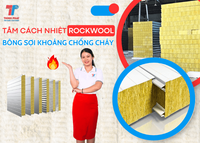 Tấm Cách Nhiệt Rockwool Bông Khoáng Chống Cháy Giá Rẻ