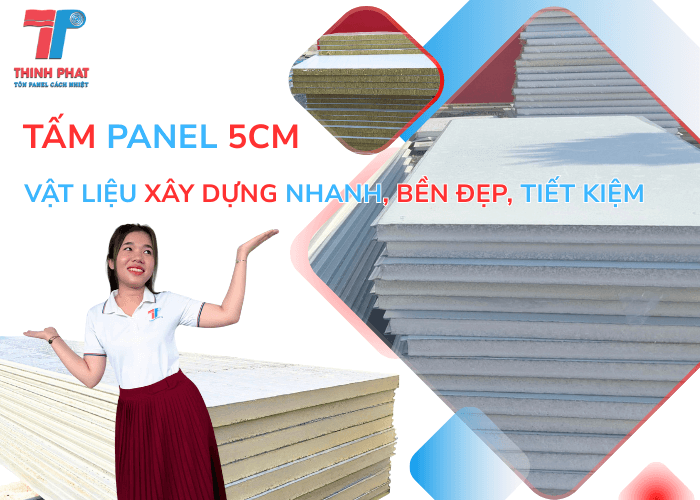 Tấm Panel 5cm: Vật Liệu Xây Dựng Nhanh, Bền Đẹp, Tiết Kiệm