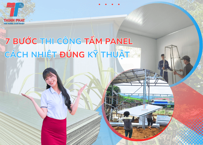 7 Bước Thi Công Tấm Panel Cách Nhiệt Đúng Kỹ Thuật