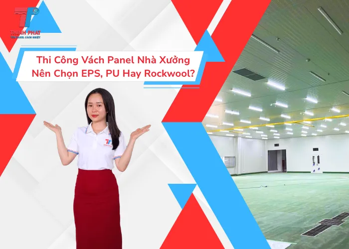 Thi Công Vách Panel Nhà Xưởng Nên Chọn EPS, PU Hay Rockwool?