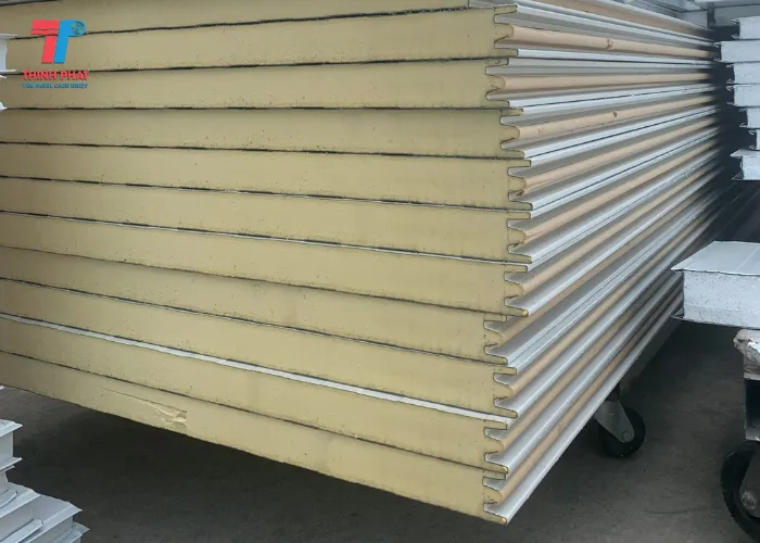 Hình ảnh thực tế của tấm vách panel cách âm PU
