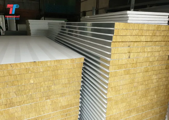 Hình ảnh thực tế của tấm panel cách âm Rockwool