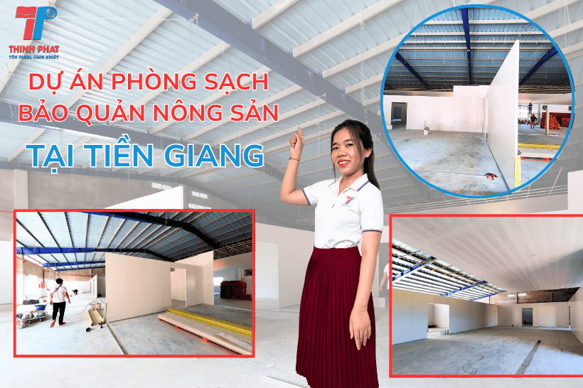 Dựng Phòng Sạch Bảo Quản Nông Sản Từ Tấm Panel EPS Tại Tiền Giang